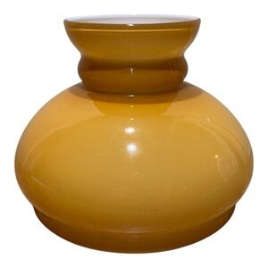 Vintage Honey Glazed Milk Glass Gas Lamp Shade